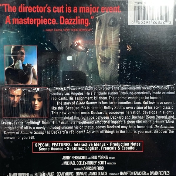 Blade Runner The Directors Cut DVD Movie Harrison Ford New Factory Sealed New - Picture 10 of 13